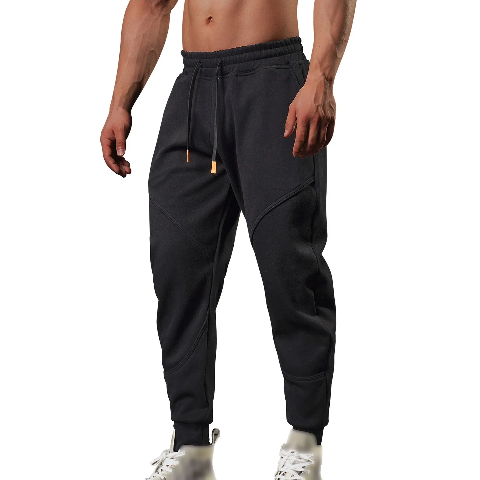 Calça de jogging esportiva masculina, Sweatpants de ginástica, Calças térmicas, Corredores, Crossfit Trackpants, Roupa de inverno