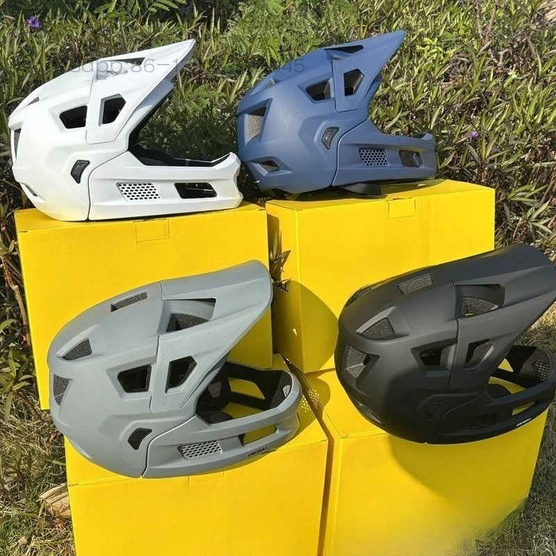 54-61CM Detachable Mountain Bike DH Downhill Ultra Light Crossing Forest Road Off-Road Helmet Soft Tail Full Helmet