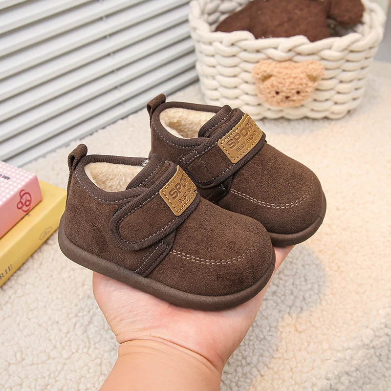 Winter Baby Girl Shoes New Toddler Snow Boots Children Infant Plush Warm Kids Short Boots Boys Cotton Shoes Size 18-28 view 3