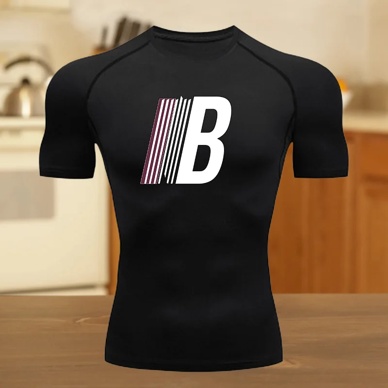 Abbigliamento sportivo fitness Maglietta per adolescenti Top grafici estivi Abiti da allenamento attillati Ragazzi Compressione Corsa T-shirt da basket