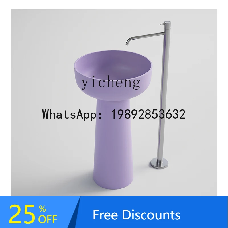 AB  artificial stone hand wash color column basin hotel homestay hand basin