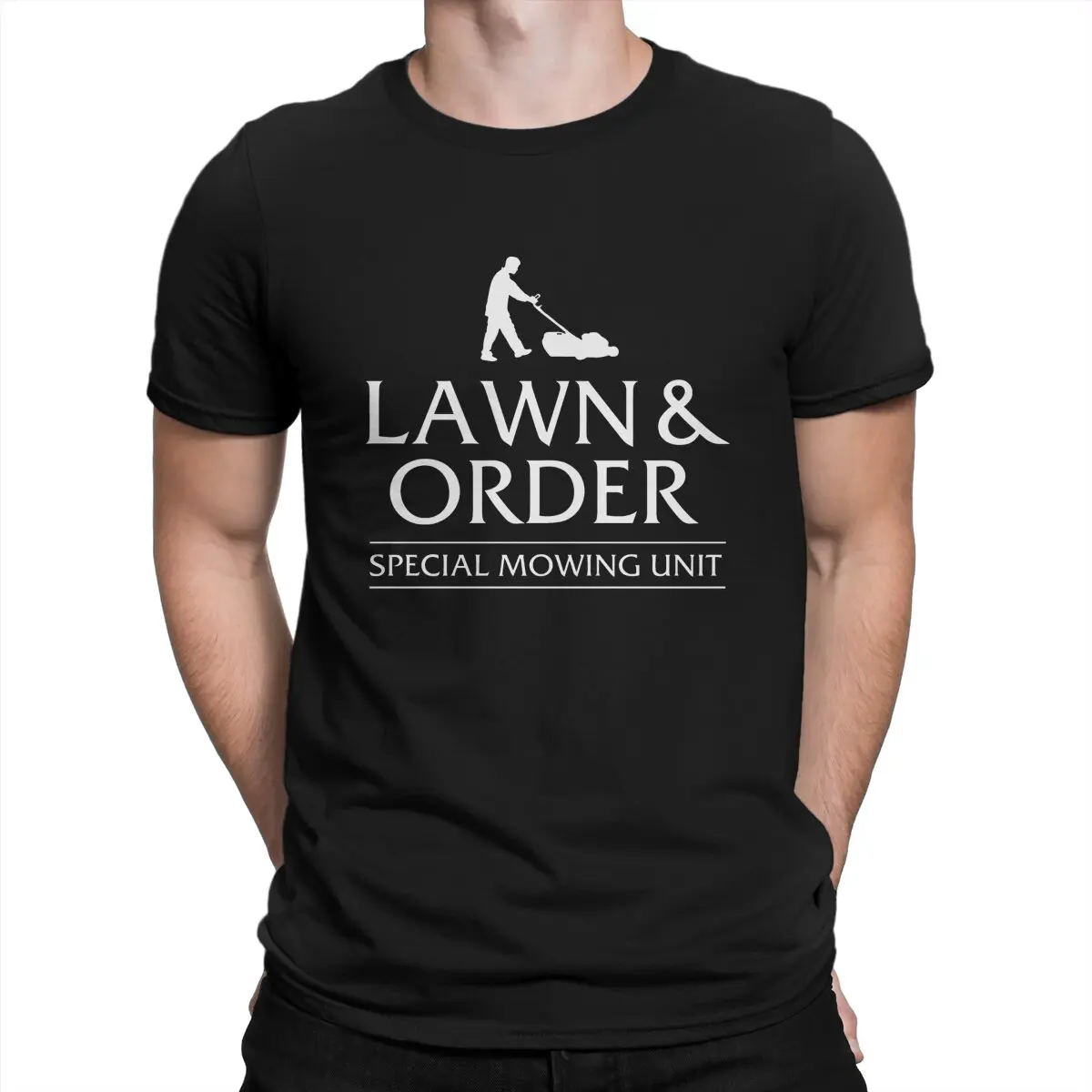 Lawn Mower Men's TShirt Lawn And Order Special Mowing Fashion T Shirt Harajuku Streetwear Hipster