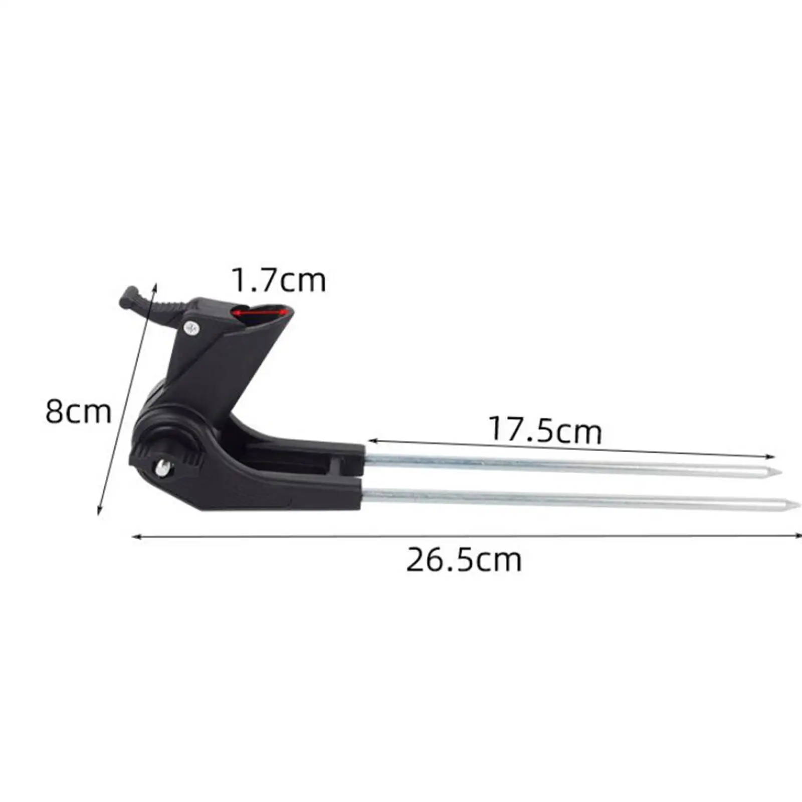 Fishing Rod Stand Stainless Steel Support Bracket Fishing Gear for Bank River Lake Shore Fishing Activities view 4