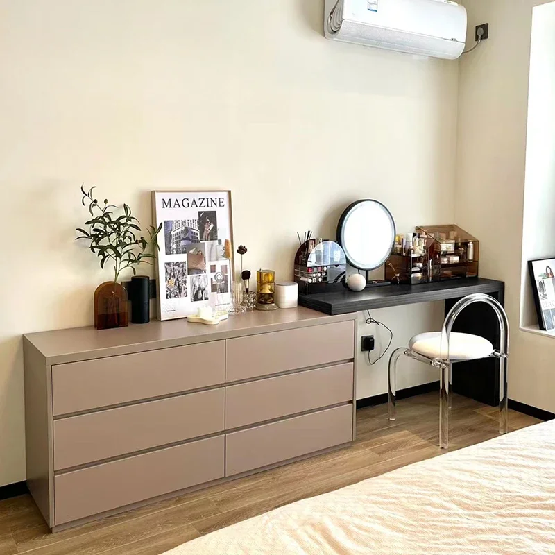 Storage Living Room Dressers Drawers Cabinets Bedside Mirror Commodes Dressers Makeup Lights Table Penteadeira Home Furniture