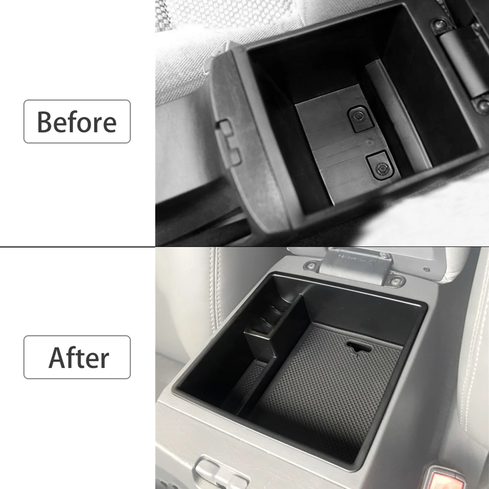 Vassoio organizer per console centrale per Toyota Fortuner Hilux 2004 - 2012 2013 2014 2015 Scatola portaoggetti per bracciolo Contenitore per pallet