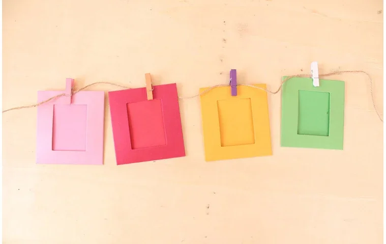 10 teile/satz Bunte 3 zoll Wand Hängen Rahmen Bilder Fujifilm Instax Mini 8 Instant Kamera Home Decor Papier Foto Rahmen