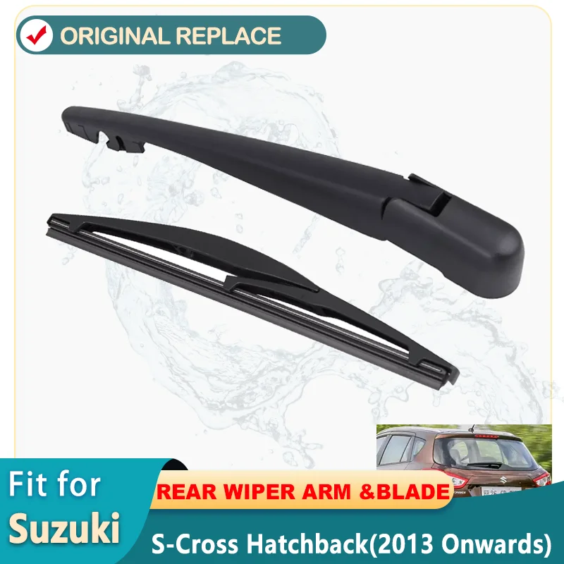 Rear Wiper Blades Back Car Windscreen Wiper Arm For Suzuki S-Cross Hatchback(2013 Onwards) 255mm,Windshield Car Styling