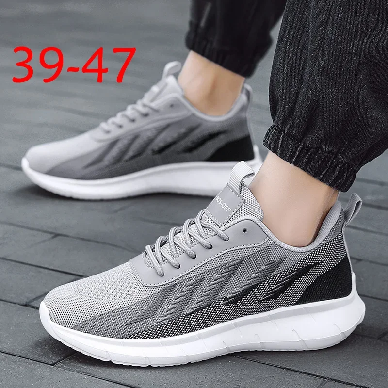 أحذية الجري الرجالية كبيرة الحجم شبكة تنفس ترقية رائجة البيع لموسم ربيع الخريف أحذية رياضية غير رسمية خفيفة الوزن Coc