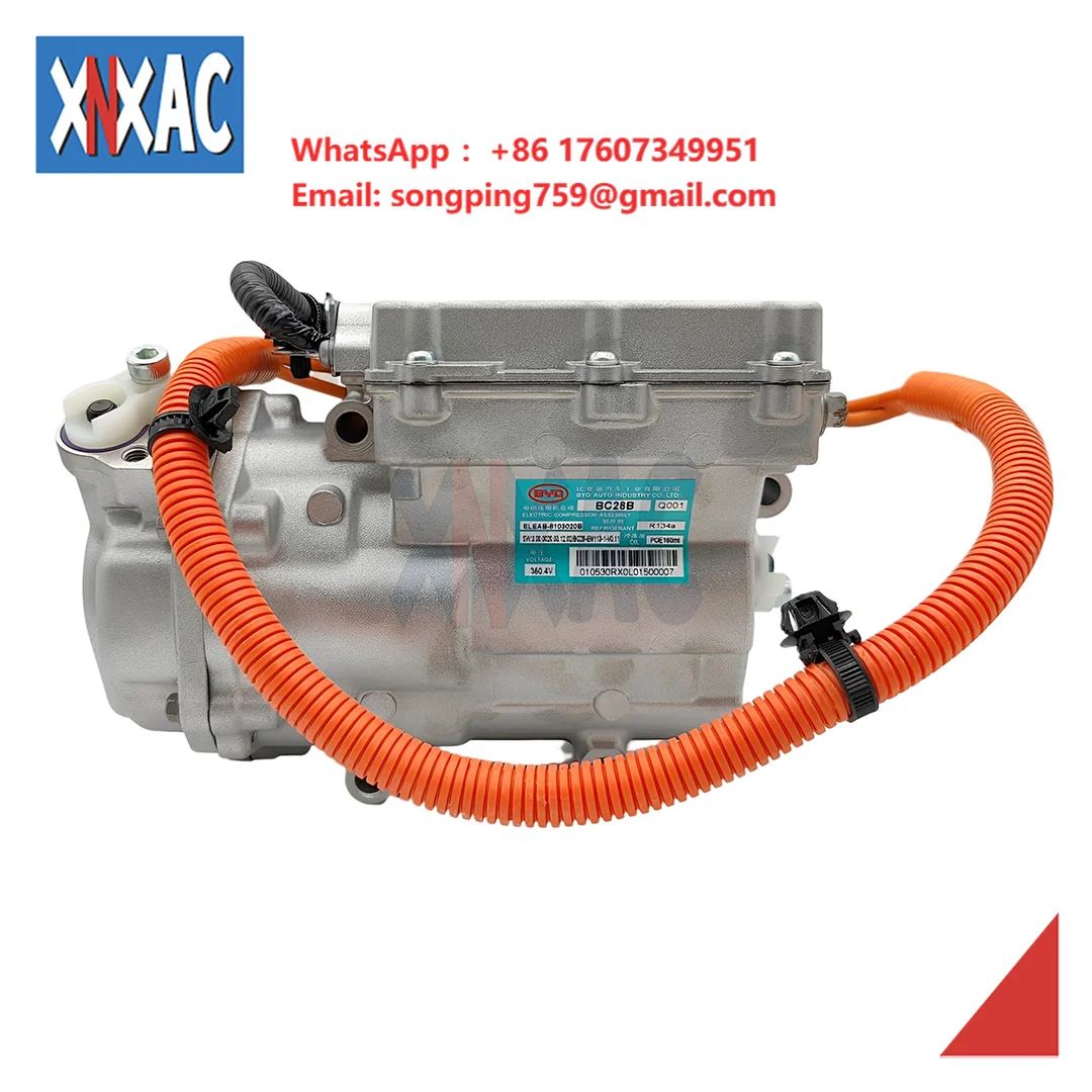 Hybrid Car AC Compressor Electric Compressor for BYD E2 E3 350.4V Model BC28B  OEM ELEAB-8103020B New