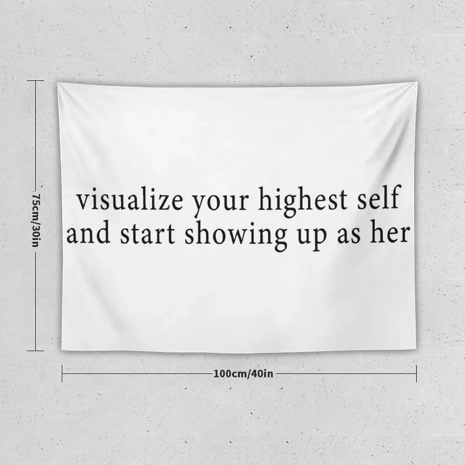 Visualize your highest self and start showing up as her Tapestry House Decoration Wallpaper Bedroom Tapestry