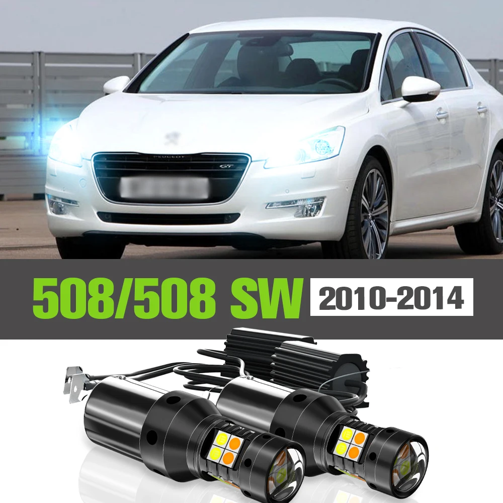 Package Include: 2 led bulbs + 1 Control line group  Work For: Peugeot 408 (2010-2016)  Product Feature： 1.Item Type:All in one