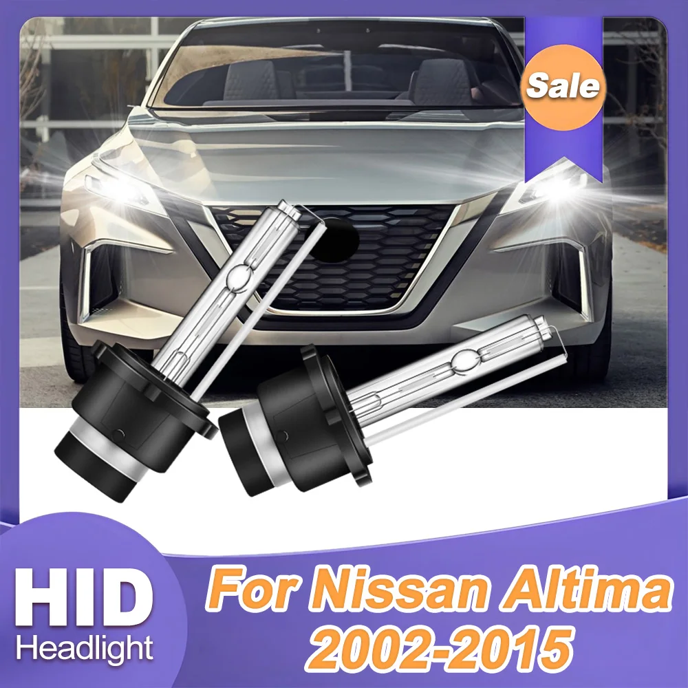 

2X фары Автомобильные фары D2S 6000K Белая HID Ксеноновая фара 35 Вт 12 В Лампа ближнего света Супер яркая для Nissan Altima 2002-2014 2015