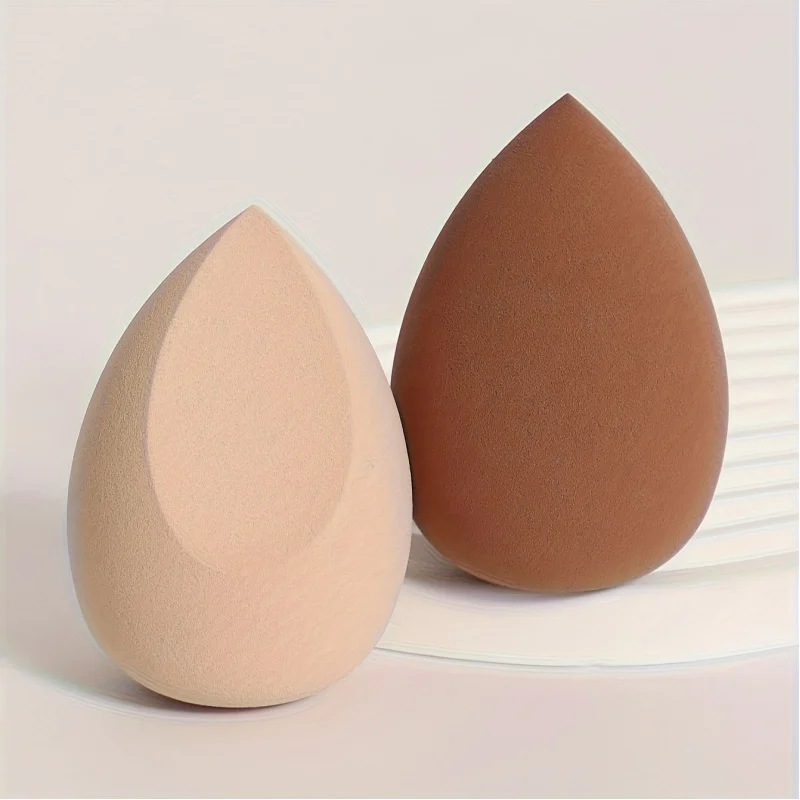 2 Make-up-Schwämme und Make-up-Puff-Set, Kosmetik-Ei, latexfreier Make-up-Puff, geeignet für flüssige Produkte, Make-up-Werkzeug zum Verblenden von Cremes.