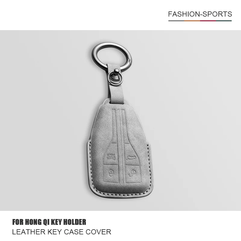 

5 Buttons Smart Remote Car Leather Key Case Cover Fob For Hongqi H5 H9 HS5 HS7 H7 L5 HS3 L9 E-HS9 Full Keyless Shell Accessories