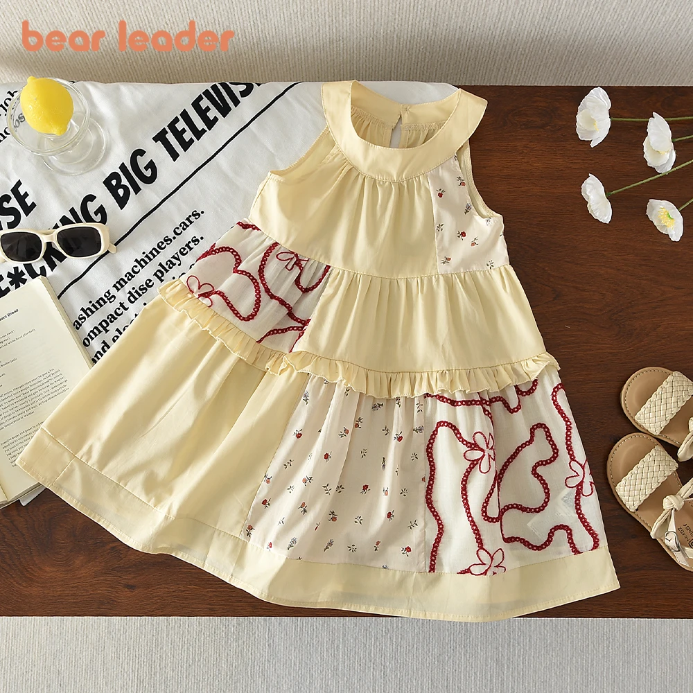 Summer Clothing Drawing - Robe d'été pour filles Bear Leader,