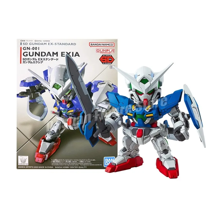 

Bandai GN-001 GUNDAM EXIA Action Figure Original SDEX 003 Gundam Amazing Assembly Model Kit Anime SD Collection Toys for Gifts