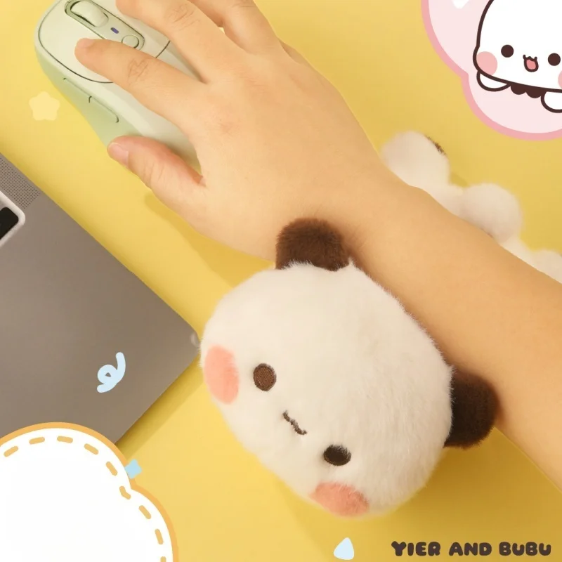 Yier En Bubu Polskussen Kawaii Panda Pop Polssteun Ondersteuning Mat Computer Muismat Voor Kantoor Gaming Pc Nieuwjaar Cadeau Speelgoed