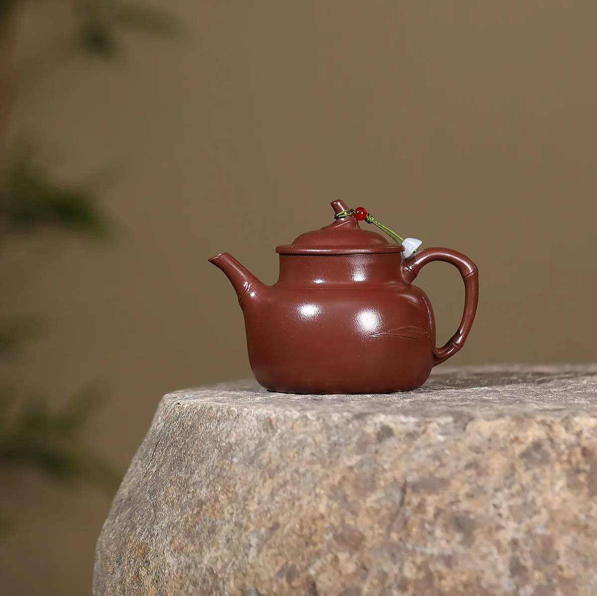 

Handmade Yixing Purple Clay Teapot Famous Hand-Carved Ore Deep Well Yizhu Boutique Tea Set 230cc
