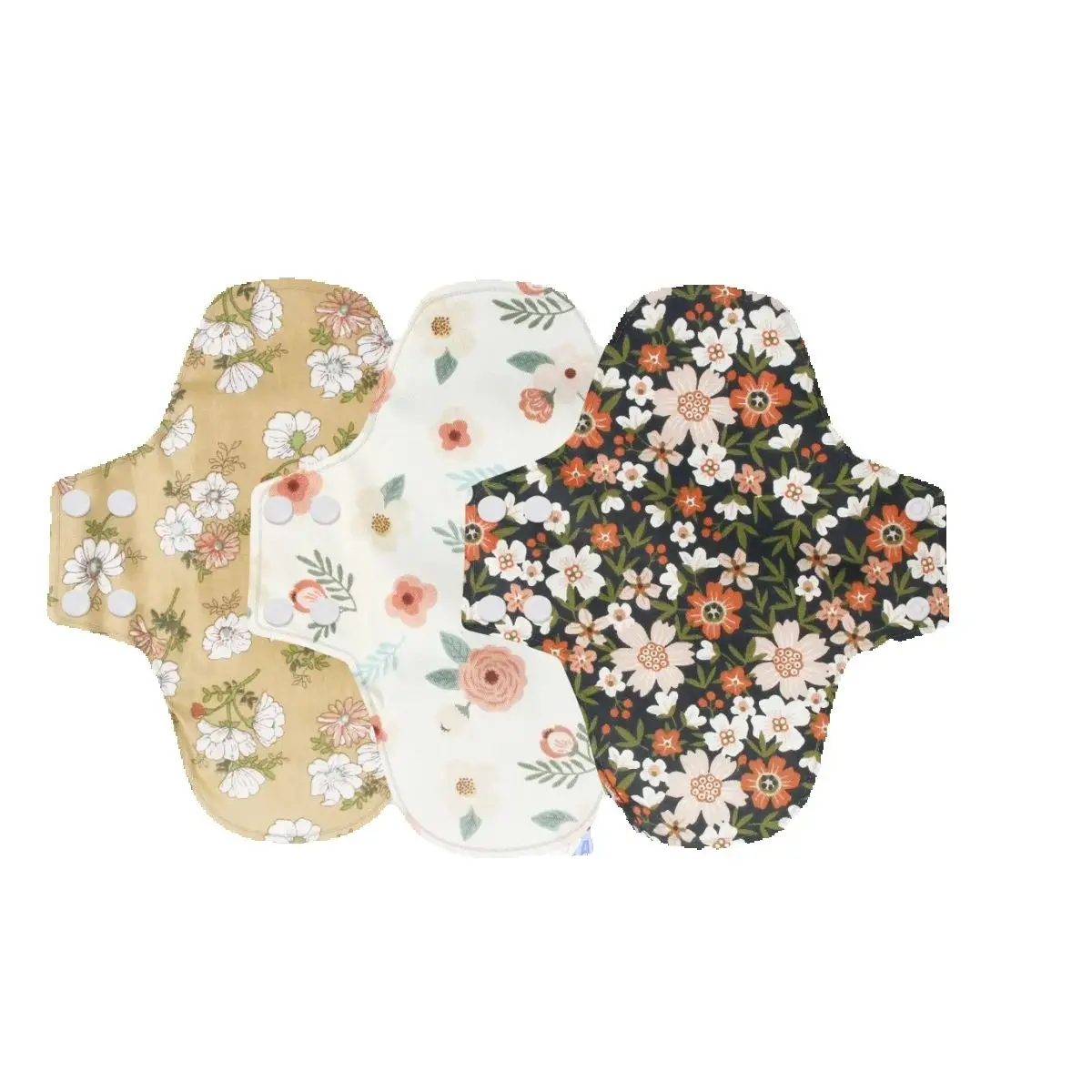 

3PCS 22X28CM Graphene Cotton Menstrual Pad Heavy Flow Night Time Waterproof Cloth Menstrual Reusable Sanitary Pads For Women