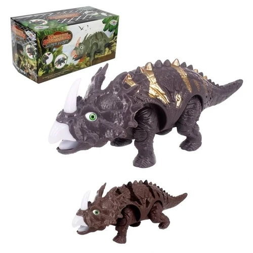 Brinquedo Triceratops Dinossauro Infantil Som Luz Movimentos