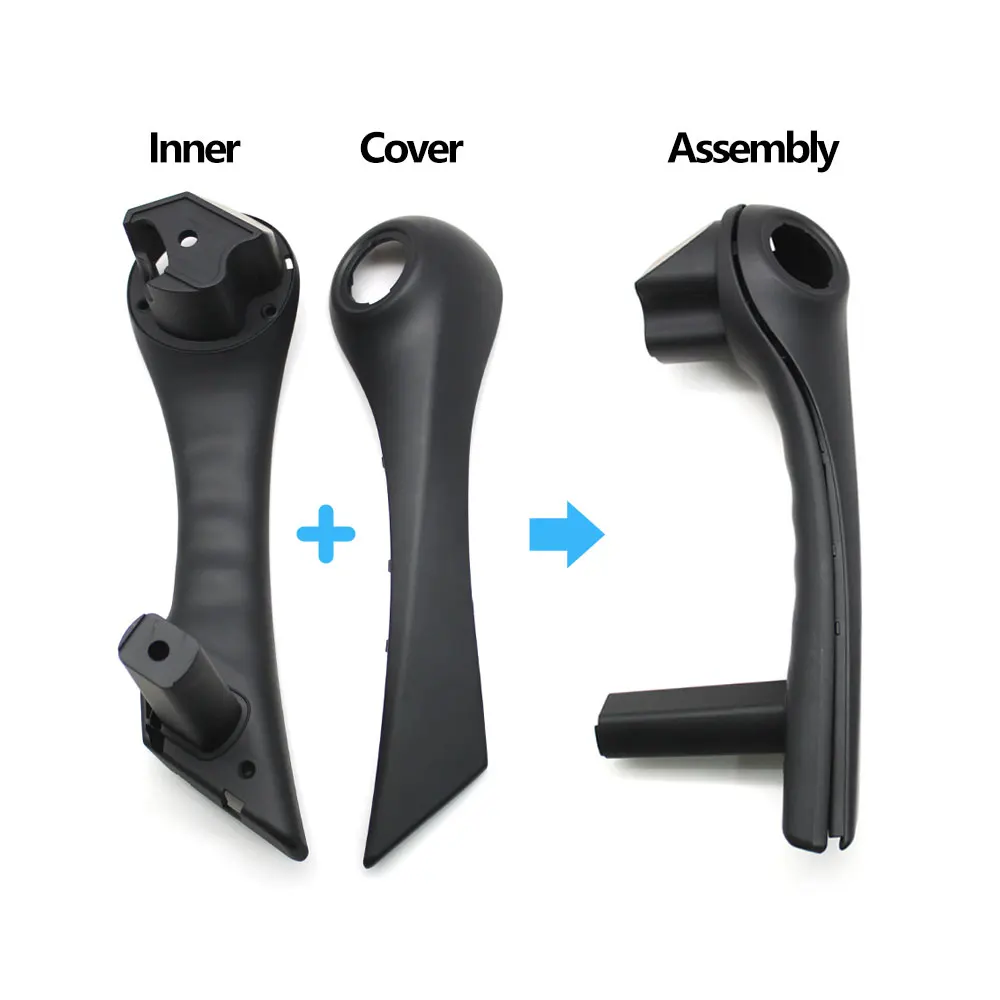 2 Stück Auto-Innentürgriffe Links und Rechts mit Außendeckel für Renault Megane 2 MK2 X84 2002-2008 8200297158 8200297171 – Detail 2