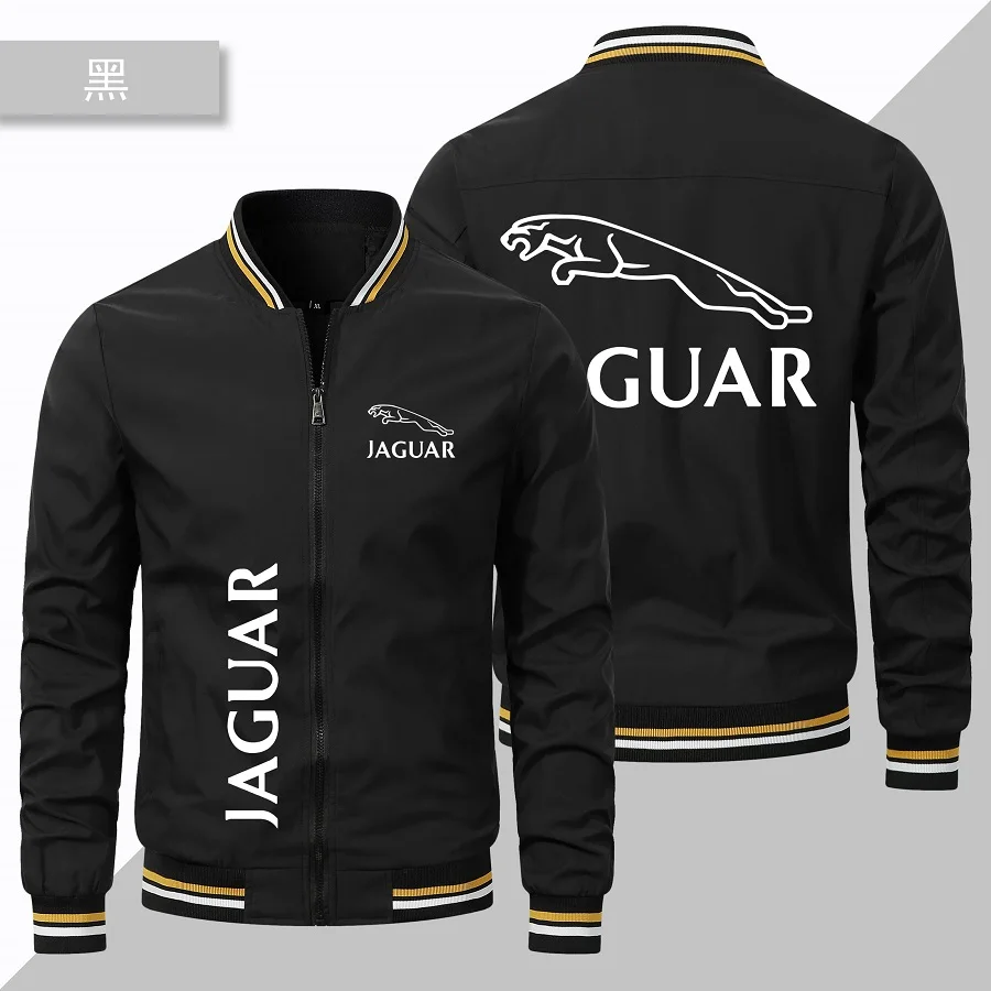 Spring and Autumn 2023 New Men's Jaguar Car Logo Jacket Casual Baseball Racing Team Men's Clothing Large Jacket Jacket Jacket