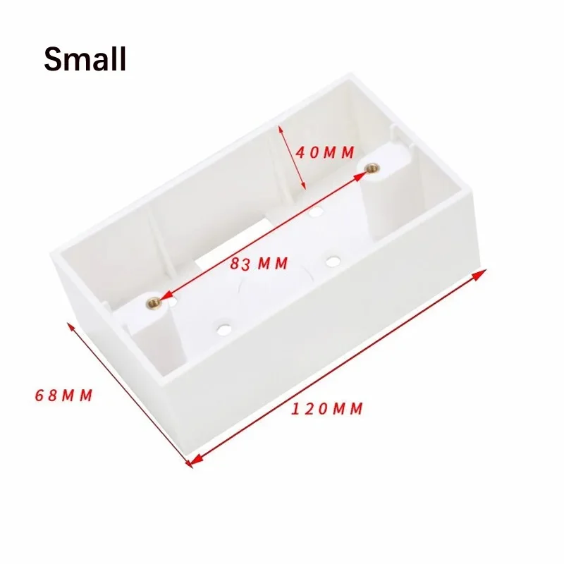 High Quality Surface Wall Mount Switch Junction Box 118*68 for 118 Type Wall Switches and Sockets