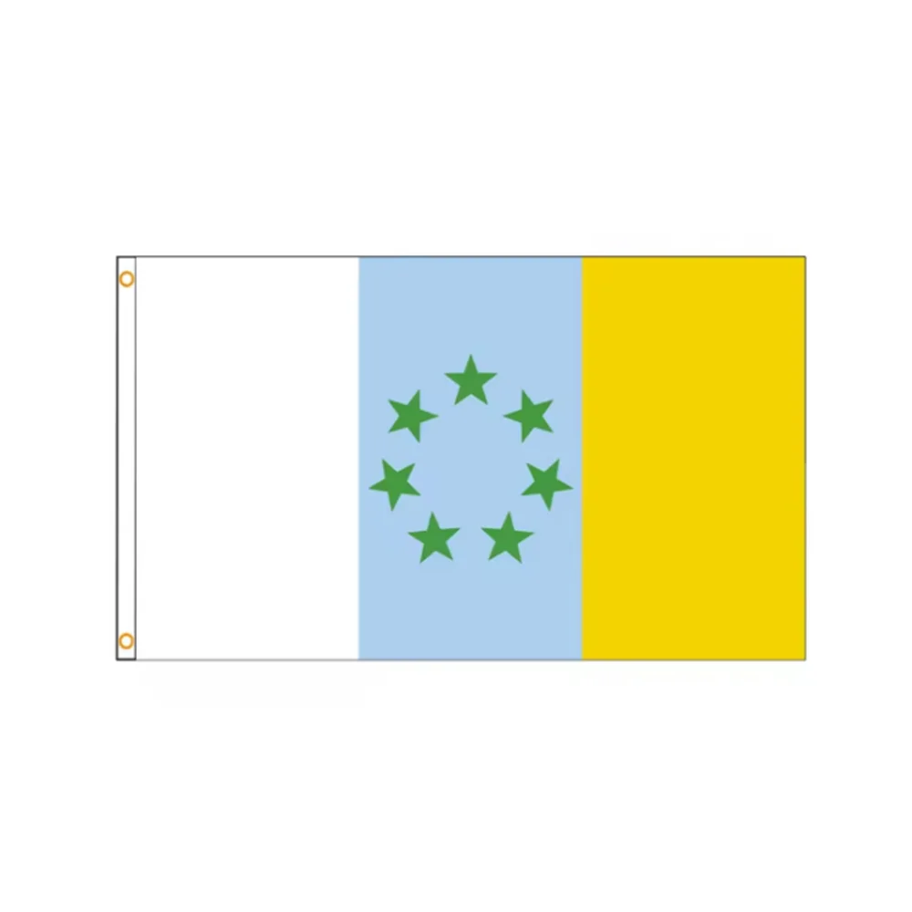 Spain Spanish Canary Islands Flag 2x3FT 3x5FT Polyester Indoor Outdoor Banner For Home Garden Party Decoration