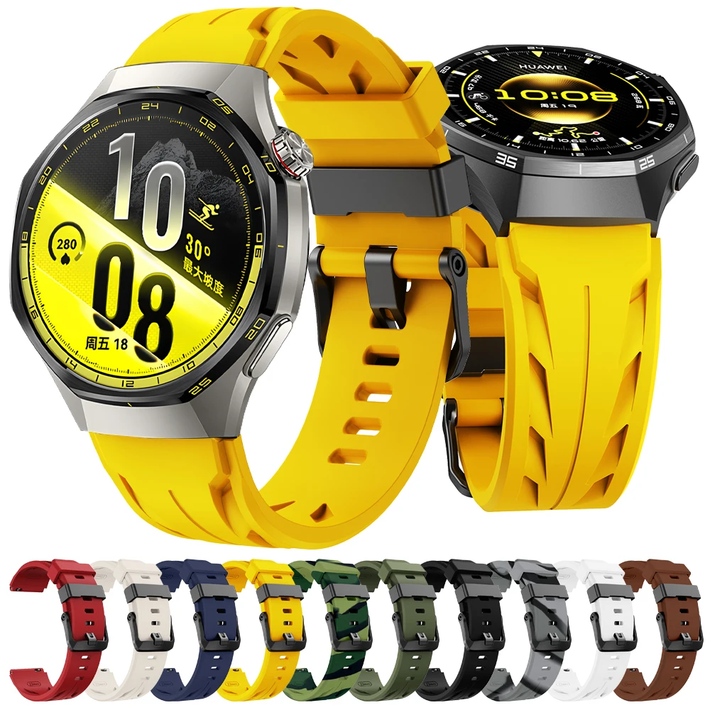 22mm Armband für HUAWEI WATCH GT 7 Pro/GT Runner 2 Silikonband für HUAWEI WATCH GT7 GT6 GT5 46mm Ersatzarmband