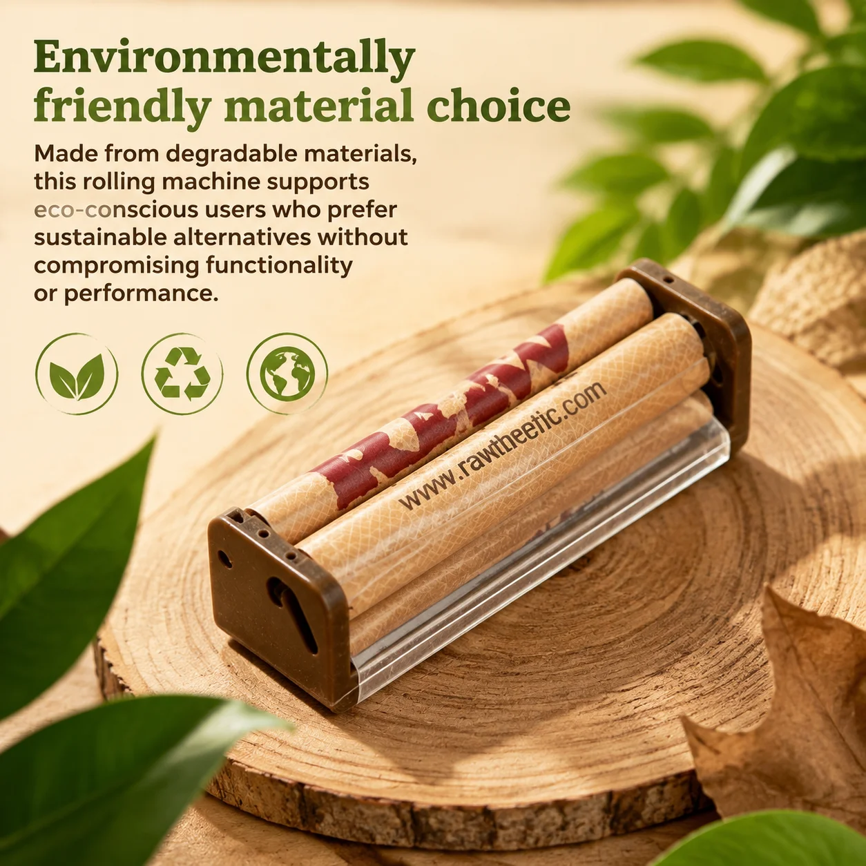Classic 2027 Presentation Roller Eco Plastic 2 Way Adjustable 110mm King Size Rolling Machine Plastic Cigarette Rolling Machine
