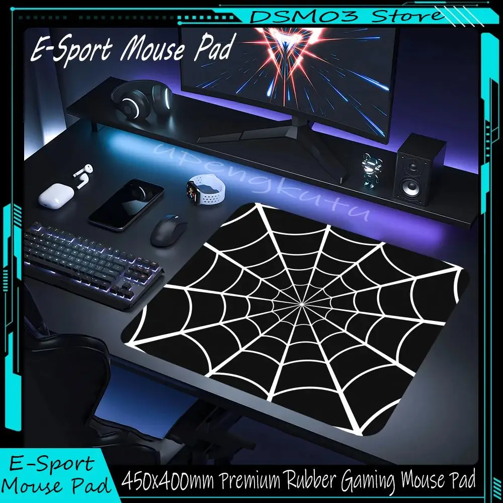 

Spider Web Gaming Mouse Pad Small Gamer Professional E-Sports Mice Mat High Elastic Non-slip Rubber Bottom Premium Pads