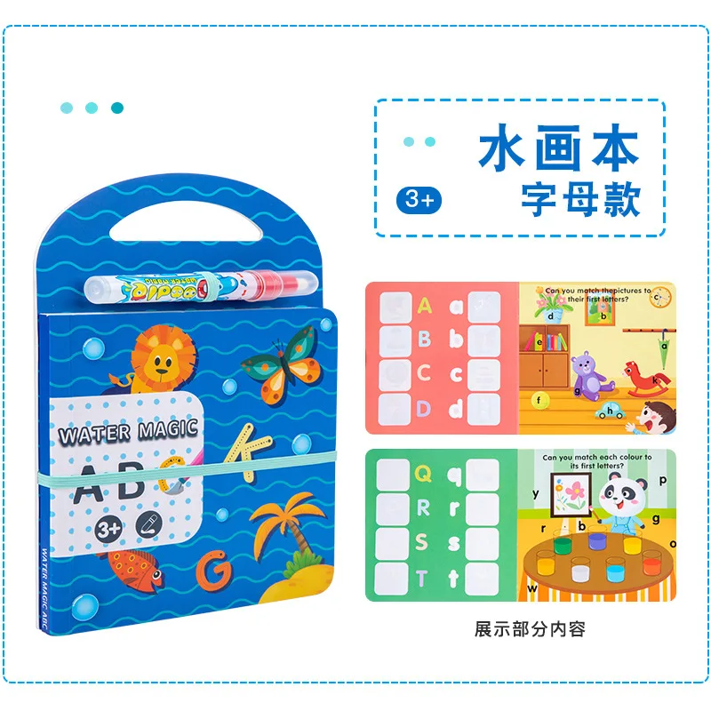 Książka do malowania wodą dla dzieci wielokrotnie Graffiti czysta woda kolorowanka książka obrazkowa wielo-scenowe poznanie zabawki edukacyjne dla dzieci