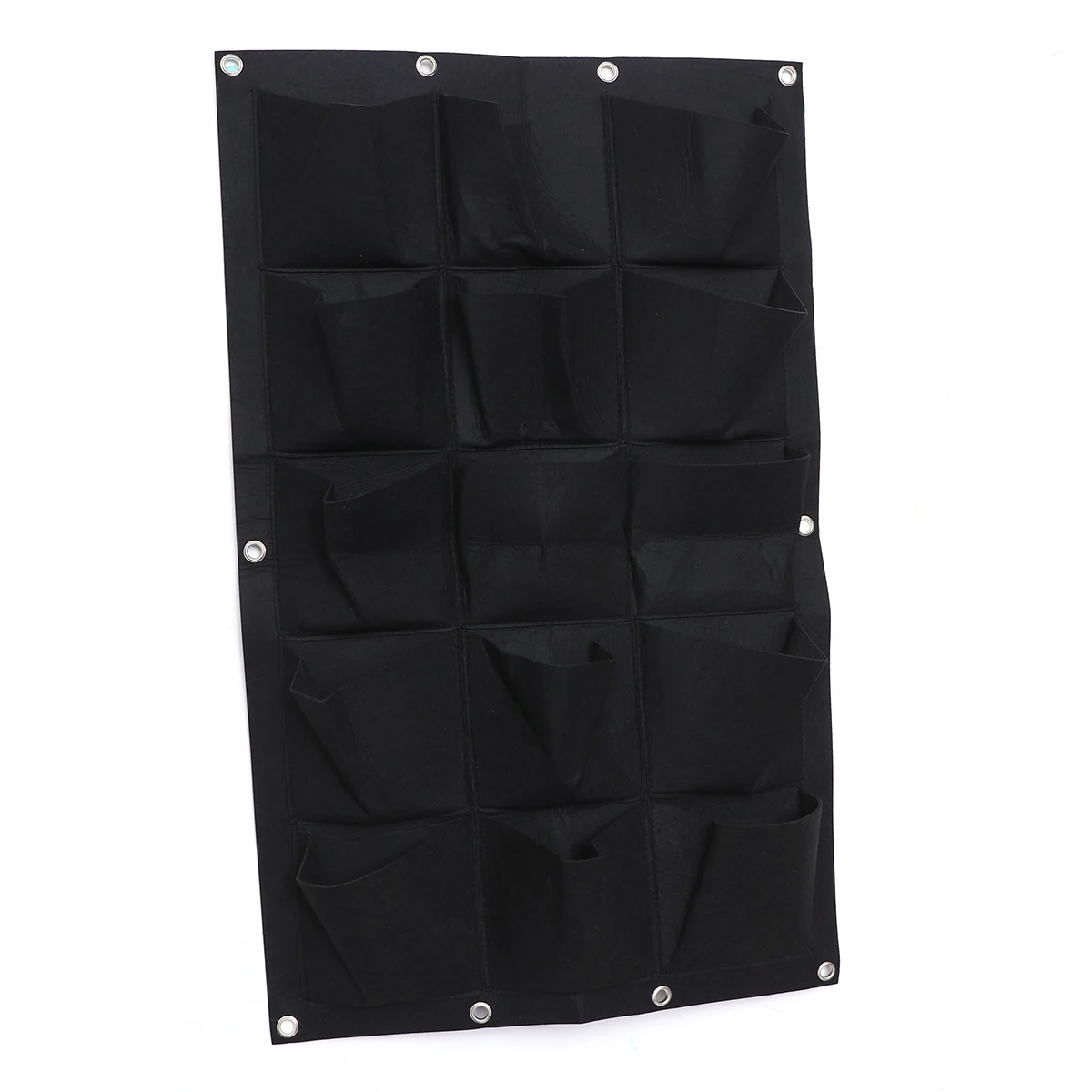 

Felt Planting Bag Vertical Hanging Planter Wall Mount Pots Grow Bag Herb Garden Outdoor Space Beautification Sturdy Grommets
