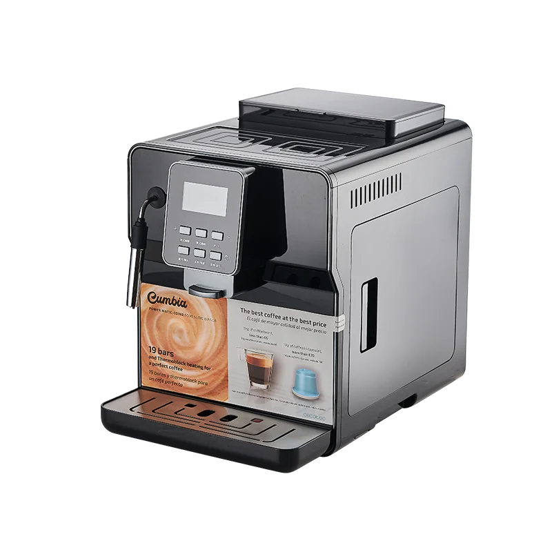 Automatic coffee machine grinding integrated freshly ground beans Small Italian American office Commercial milk