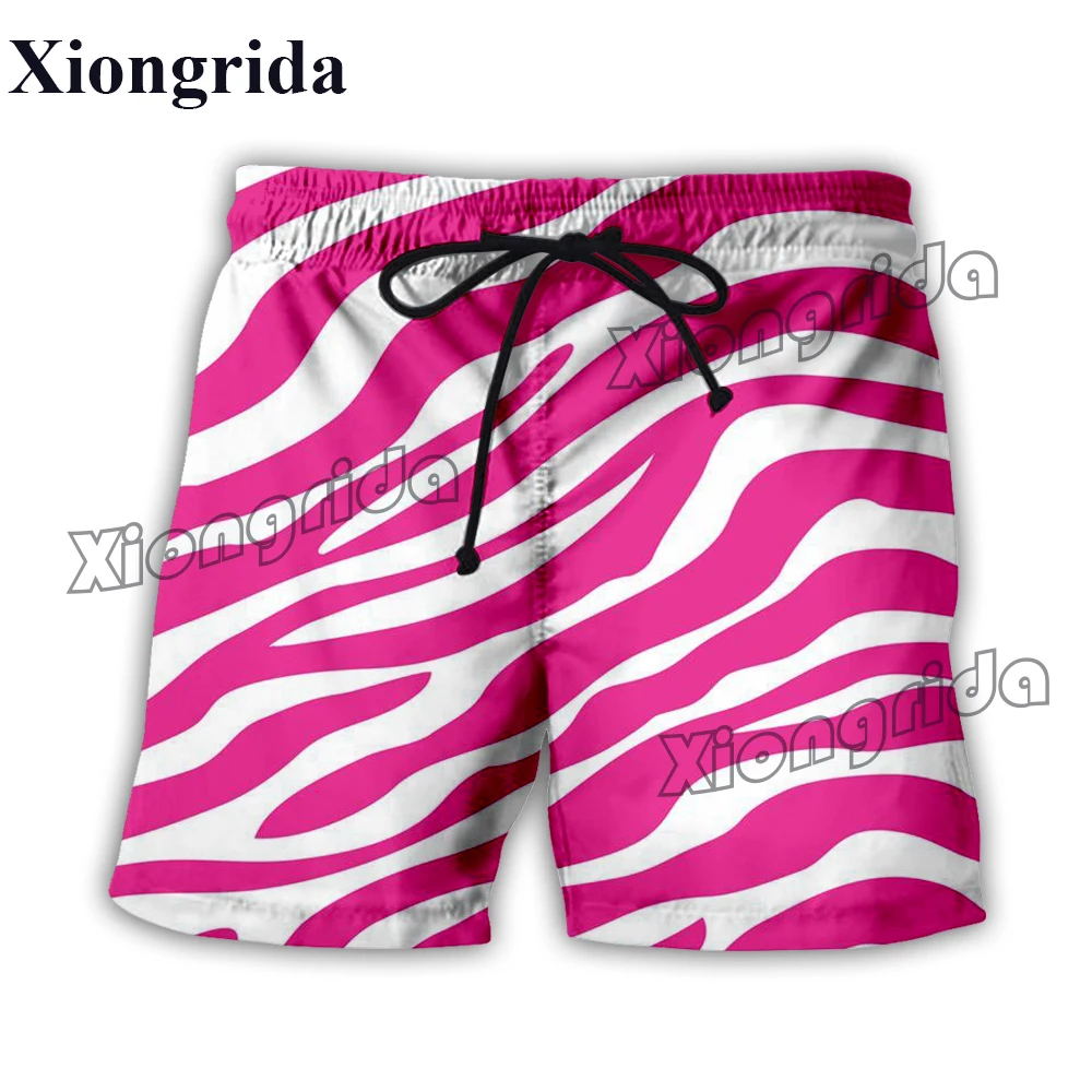 

Zebra Striped Print Shorts Men Casual Zebra 3D Print Short Pants Harajuku Hip Hop Stripe Print Shorts Summer Beach Shorts