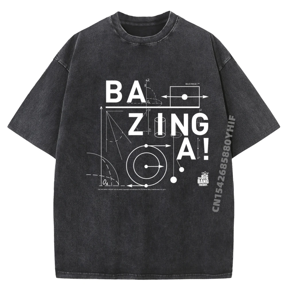 

Mathematical Bazinga Wholesale Tshirts 100 Pcs Oversized Graphic T Shirt Men Streetwear Washed Clothing