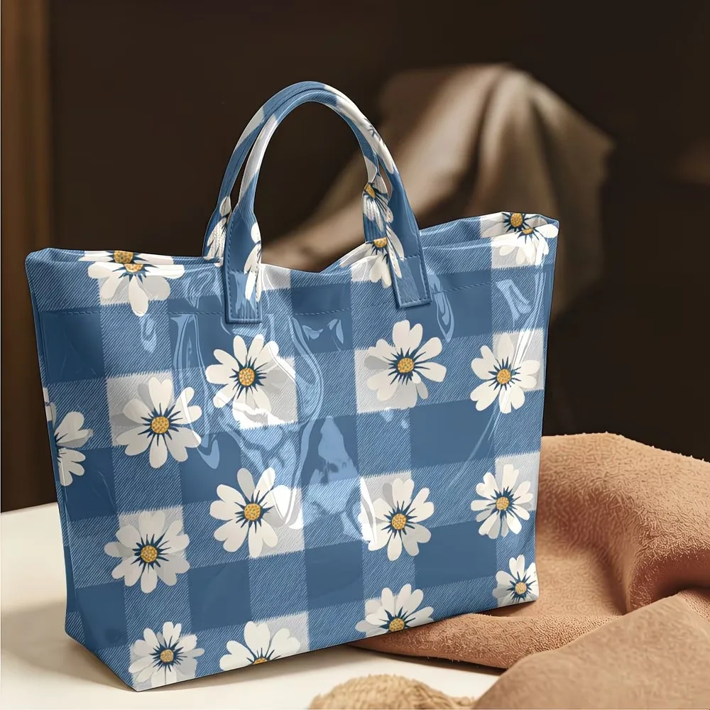 3D Print Quilted waterproof canvas Bag Shoulder Bag Shopping Tote Bags Handbag Travel Beach Hiking Camping