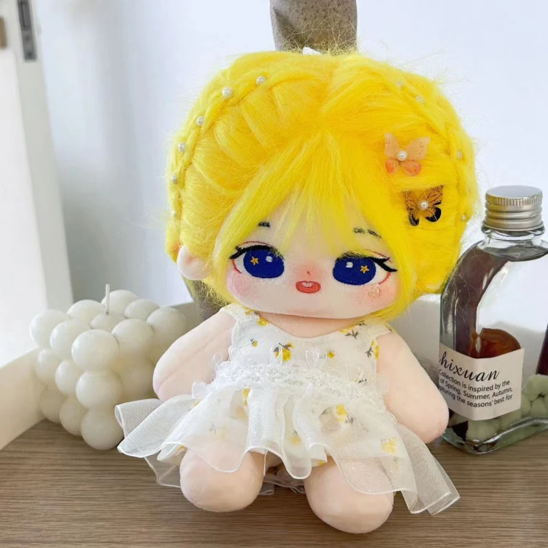 20cm Idol Doll Plush Cotton Star Dolls Kawaii Stuffed Baby Plushies No Clothes Girl Dolls Toys Fans Collection Children Gifts