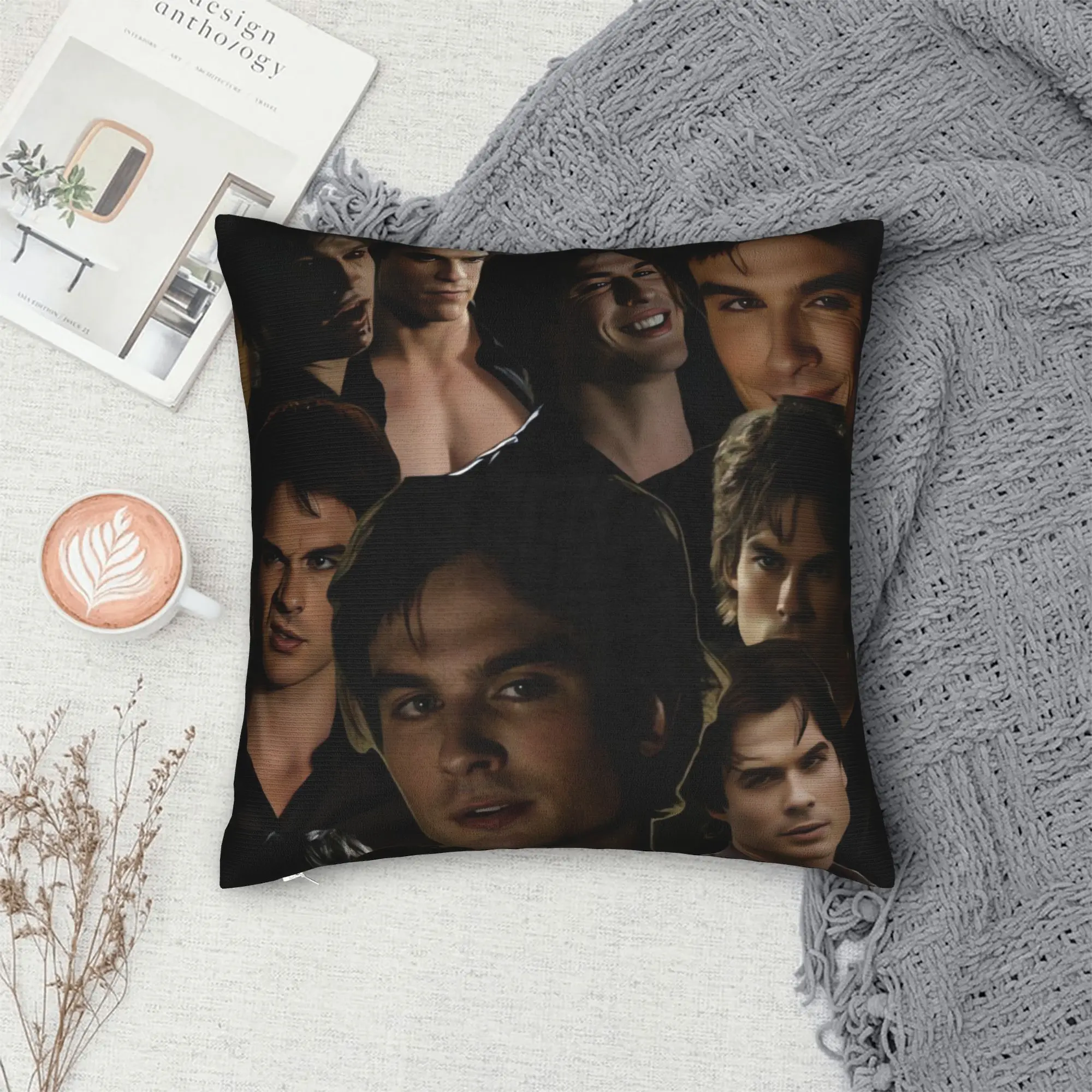 The Vampire Diaries Pillow Cover  Soft Cushion Cover Cute Funny Pillow Case For Chair Sofa Home Decor