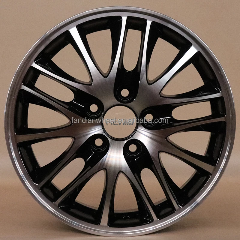 

REW JT6185 Custom-made Casted Multi Spoke Car Alloy Wheel 16 for Honda Gloss Black Machine Face 5x114.3 Lug Pattern Cast Rim