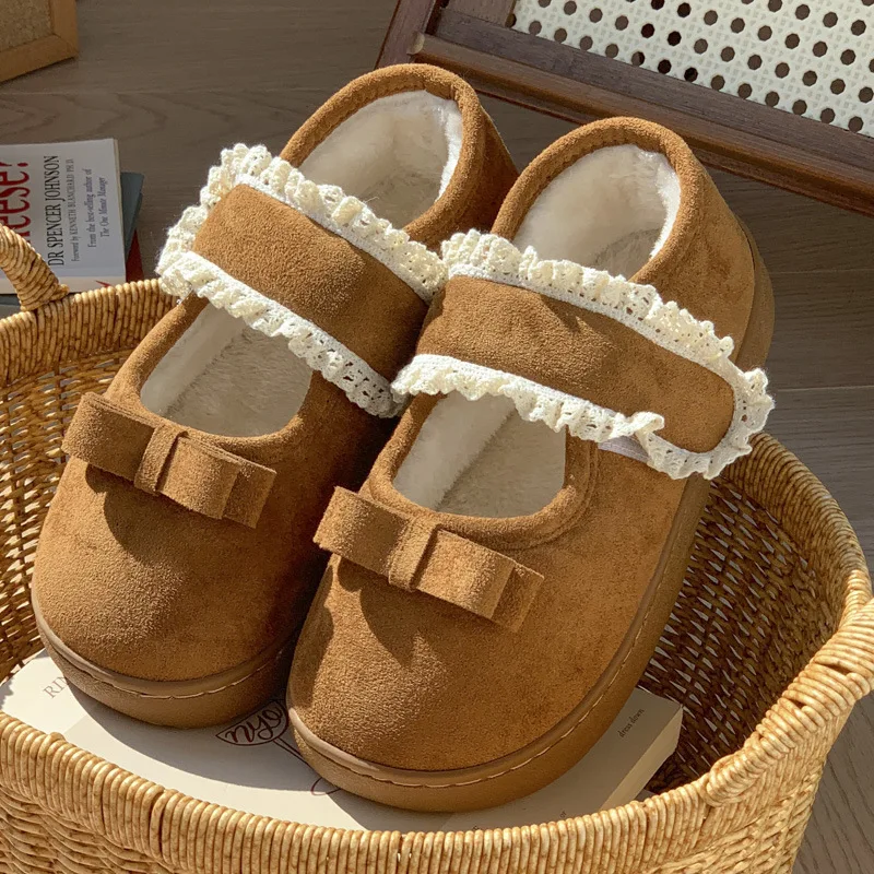 

Kids'Casual Shoes PU Leather Shoes ​Flat Bottom Cartoon Cat Winter Shoes For Girls Warm Anti-slip Velcro Pink khaki Size 26-37