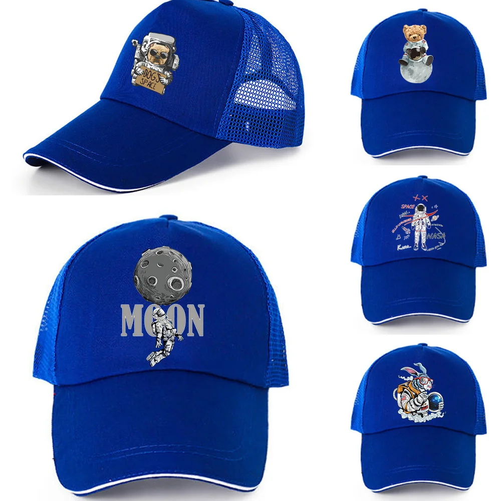 

Outdoor Golf Fishing Hats for Men Quick Dry Snapback Cap Women Astronaut Pattern Baseball Caps Breathable Sport Summer Sun Hats