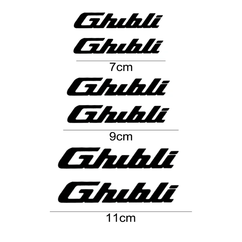 PET Car Decoration Brake Caliper Cover Stickers for Maserati Ghibli Logo GranSport GranTurismo Levante Quattroport MC12 MC20