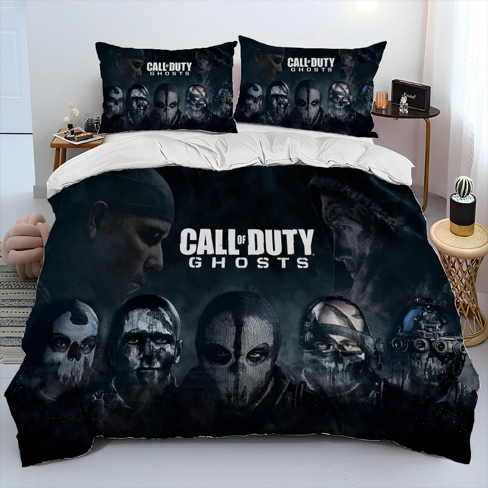 COD Game, Call of Duty ,Gamer Comforter Bedding Set,Duvet Cover Bed Set Quilt Cover Pillowcase,king Queen Size Bedding Set Kids