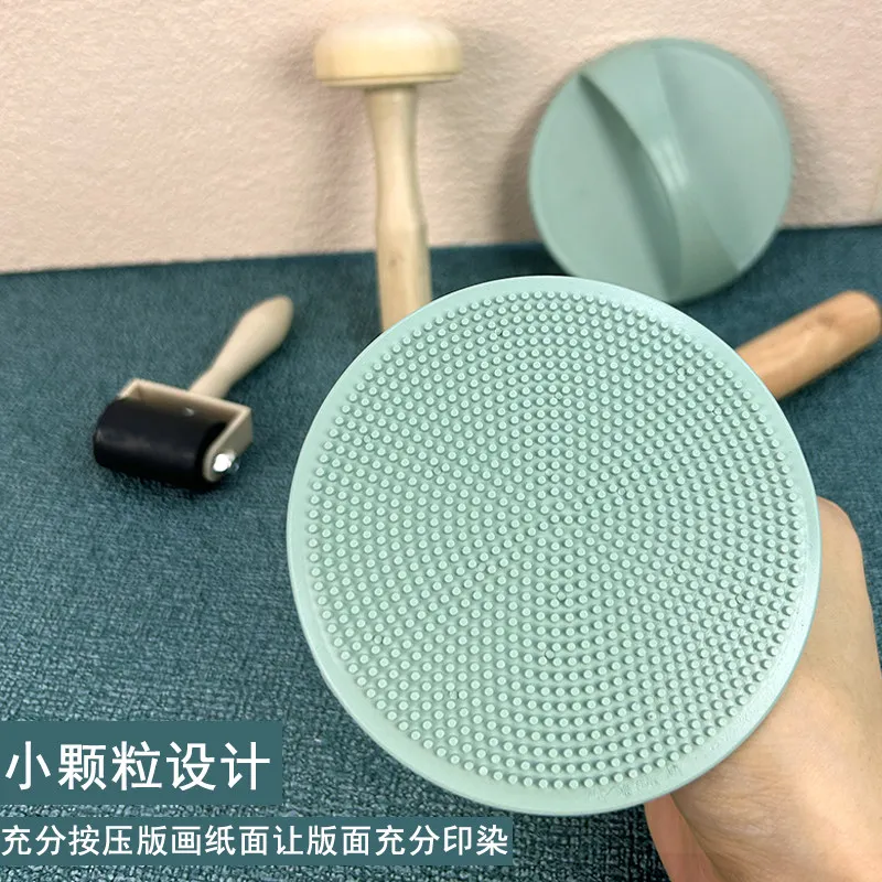 Professional Baren Mushroom Rubbing Tool for Printmaking, Woodblock Printing, Ink Pigment Transfer, Brayer & Art Supplies image 4