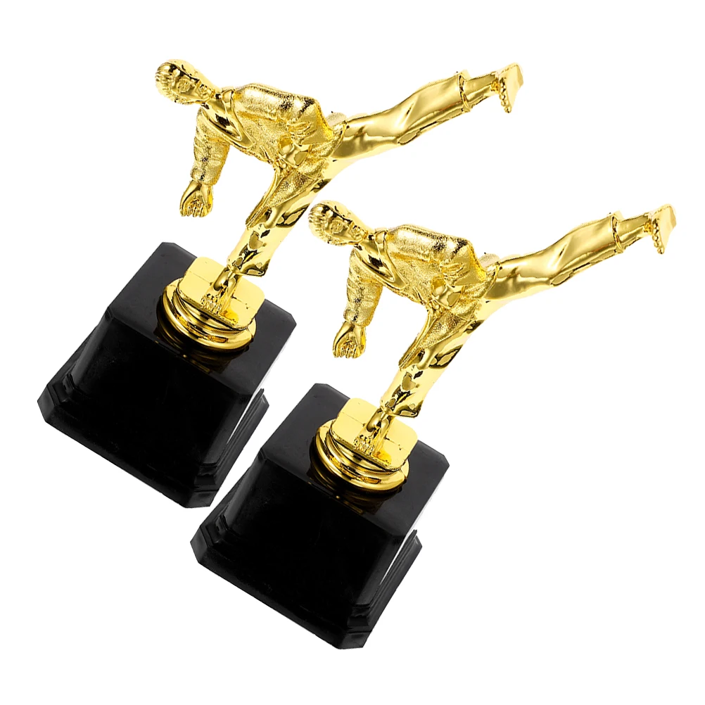 

2pcs Martial Taekwondo Trophy Award Cup Kickboxing Striking Target Celebration Supplies Plastic Decor Craft