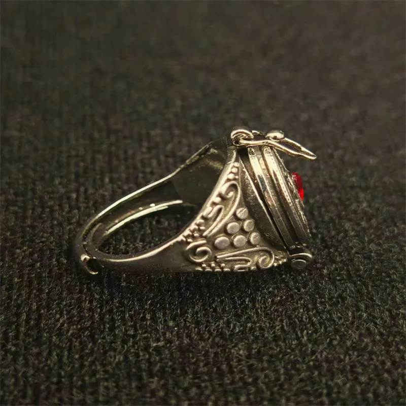 Bague Gothique Créative pour Femme, Personnalité, Peut s'Ouvrir pour Contenir des Objets, Niche, Rétro, Tendance, Bijoux de Vacances, Accessoires, Nouveau