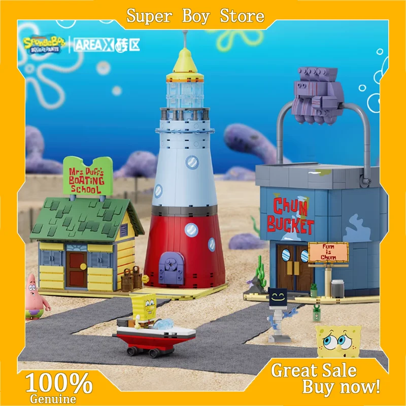 

Spongebob Bikini Bottom Driving School Plankton Chum Bucket Building Blocks Toy Kids Christmas Birthday Gift