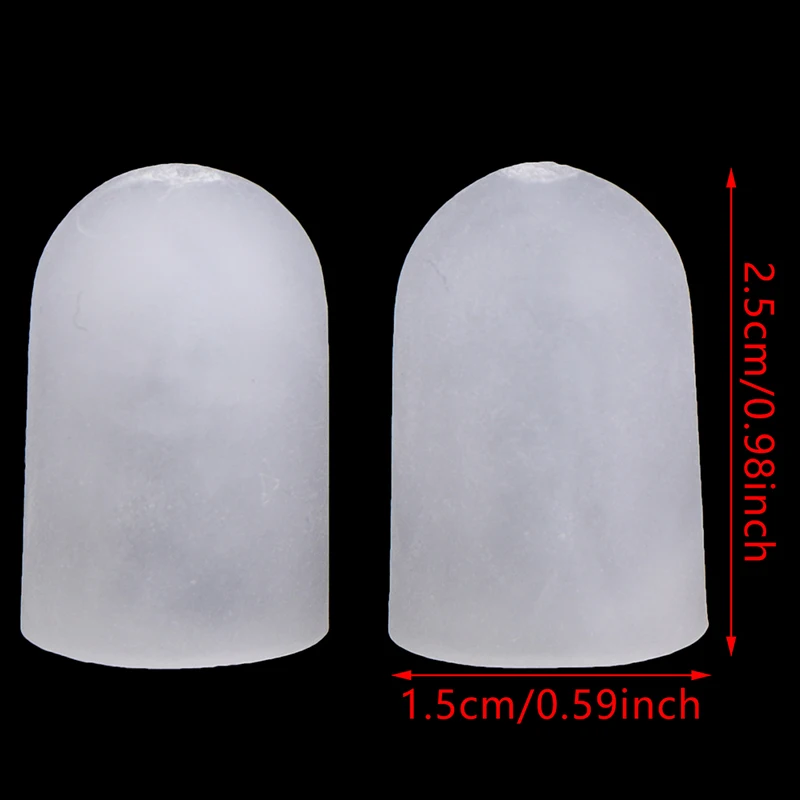 Petit tube Parker en gel de silicone pour la protection des doigts, les ampoules des cors, la protection des oignons, le manchon de gel Pinkie, 2 pièces