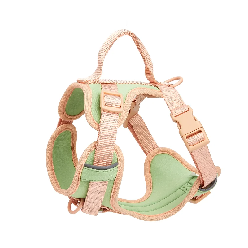

New Chocolate color luxury Dog Harness no pull for large Small dogs Adjustable Chest Strap dog harness personalized